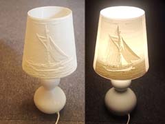 Lithophane lampshade