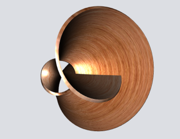 3D pipes sample: Textured Klein surface